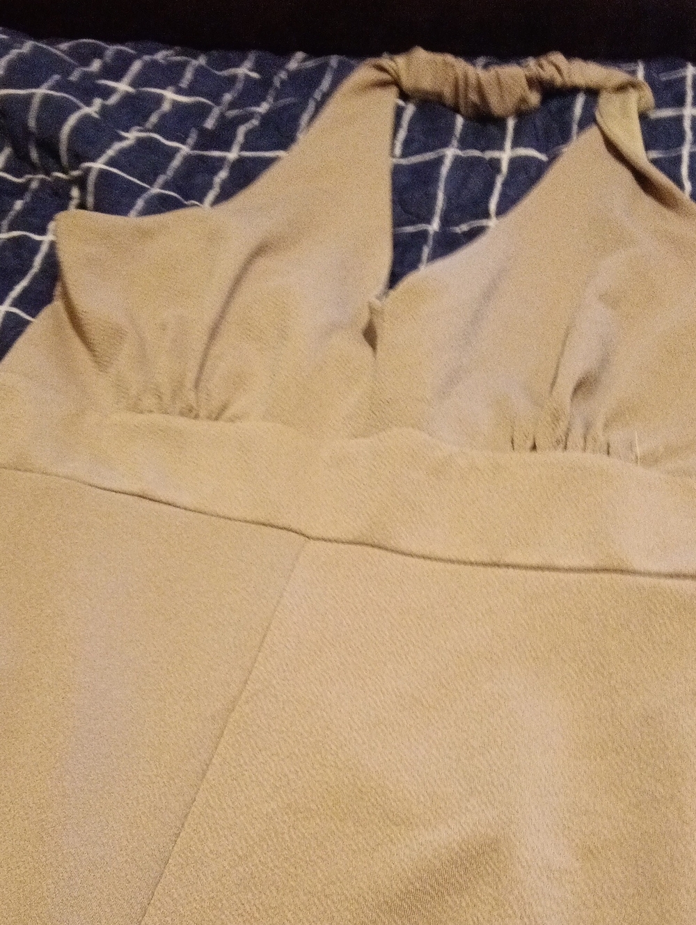 Charlotte Russe Tan Halter Jumpsuit